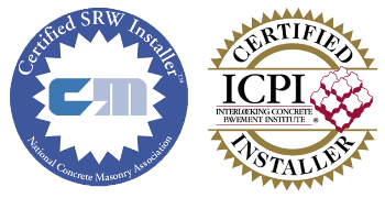 Certified SRW Installer Logo, Certified ICPI Installer Logo